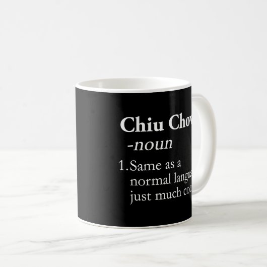 Chiu Chow Language Translator Linguist Kaffeetasse (VorderseiteRechts)