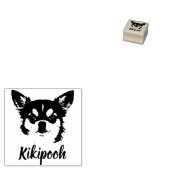 Chiuahu Print Individuelle Name Signature Wood Gummistempel (Stempel)