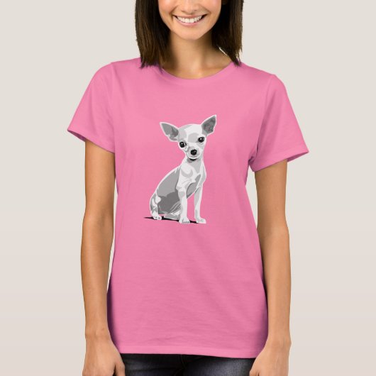 Chiuahua dunkler T - Shirt (Vorderseite)
