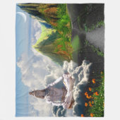 CHIVA der BERGE Fleecedecke (Vorderseite)