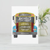 Chiva Rumbera Pachangera Party Bus Einladung (Stehend Vorderseite)