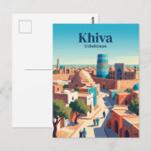 Chiva Usbekistan Postkarte (Vorne/Hinten)
