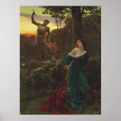 Chivalität von Frank Bernard Dicksee Poster (Vorne)