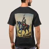 "Chivalric Ritter auf dem Pferd - Zeitloses Mittel T-Shirt (Rückseite)