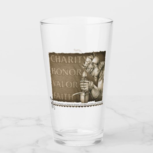 Chivalry-Code Glas (Vorderseite)