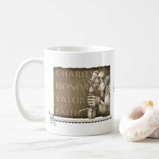Chivalry-Code Kaffeetasse (Mit Donut)