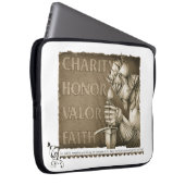 Chivalry-Code Laptopschutzhülle (Vorne Rechts)