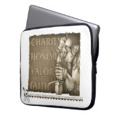 Chivalry-Code Laptopschutzhülle (Vorderseite Links)