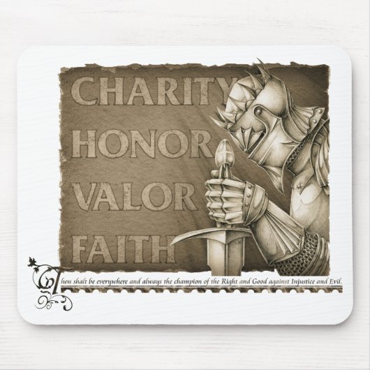 Chivalry-Code Mousepad (Vorne)