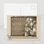 Chivalry-Code Postkarte (Vorne/Hinten)