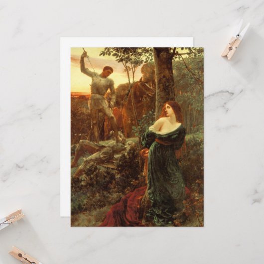 Chivalry (nach Frank Dicksee) Karte (Vorderseite/Rückseite Beispiel)