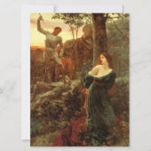 Chivalry (nach Frank Dicksee) Karte (Vorderseite)