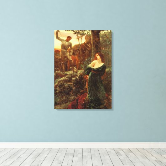 Chivalry (nach Frank Dicksee) Leinwanddruck (Insitu (Holzboden))