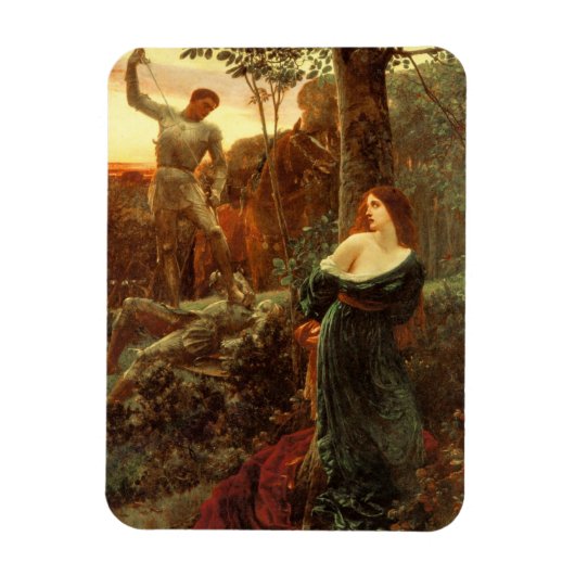 Chivalry (nach Frank Dicksee) Magnet (Vertikal)