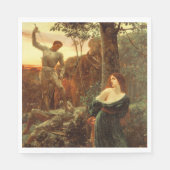 Chivalry (nach Frank Dicksee) Serviette (Vorderseite)