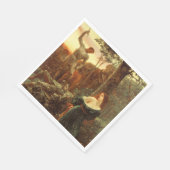 Chivalry (nach Frank Dicksee) Serviette (Ecke)