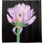 Chives Blume Duschvorhang (Vorderseite)