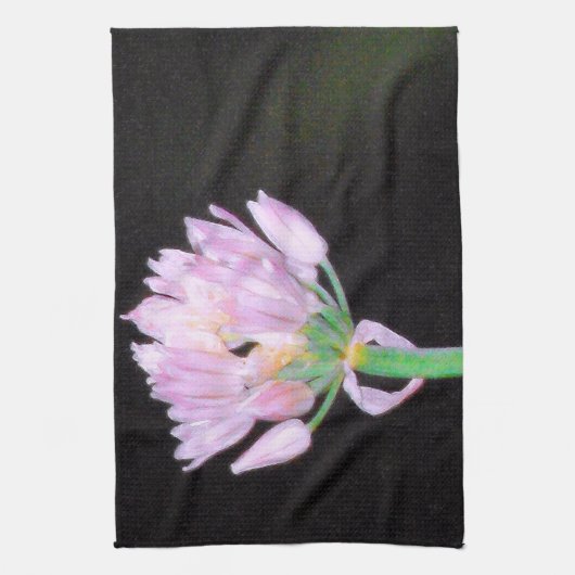Chives Blume Geschirrtuch (Vertikal)