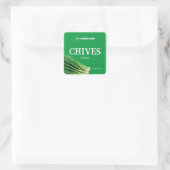 Chives Gewürzetikett, kundenspezifisch Aufkleber (Tasche)