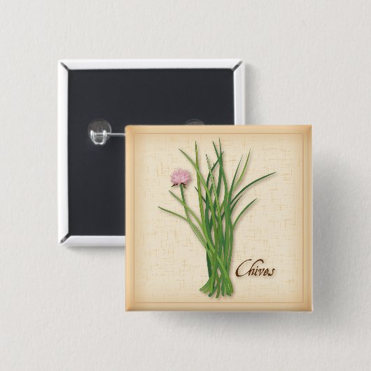 Chives Herb Button (Vorne & Hinten)