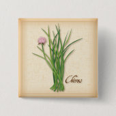 Chives Herb Button (Vorderseite)