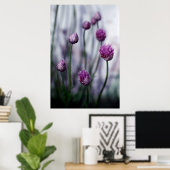 Chives in Bloom Poster (Heimbüro)