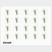 Chives Round Sticker (Blatt)