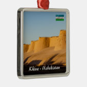 Chiwa City Wall - Usbekistan Ornament Aus Metall (Rechts)