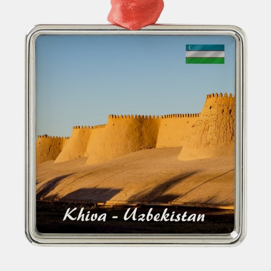 Chiwa City Wall - Usbekistan Ornament Aus Metall (Vorne)