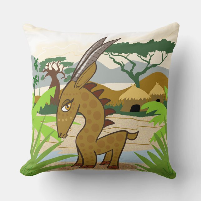 Chiwara Kissen (Vorderseite)