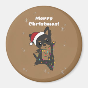 Chiwawa Christmas Dog Winter Animals Dogs Magnet