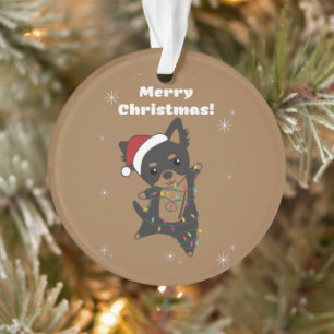 Chiwawa Christmas Dog Winter Animals Hunde Ornamen Ornament