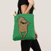 Chiwawa Dog Lay Green Tote Bag Tasche (Von Nahem)