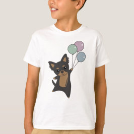 Chiwawa Hund fliegt mit Balloons T-Shirt