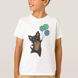 Chiwawa Hund fliegt mit Balloons T-Shirt