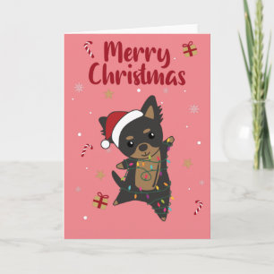 Chiwawa Weihnachts Hund Wintertiere Hunde Karte