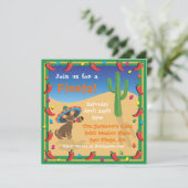 Chiwawas mexikanische Fiesta-Party Einladung (Stehend Vorderseite)