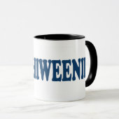 Chiweenie Blau Tasse (VorderseiteRechts)