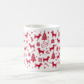 Chiweenie Christmas Design Kaffeetasse (Mittel)