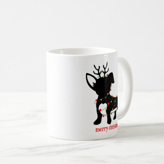 Chiweenie Christmas Lights Kaffeetasse (VorderseiteRechts)