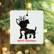 Chiweenie Christmas Lights