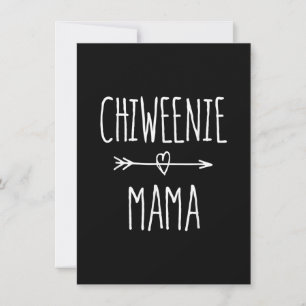 Chiweenie Mama chihuahua Mama-Geschenk Dankeskarte