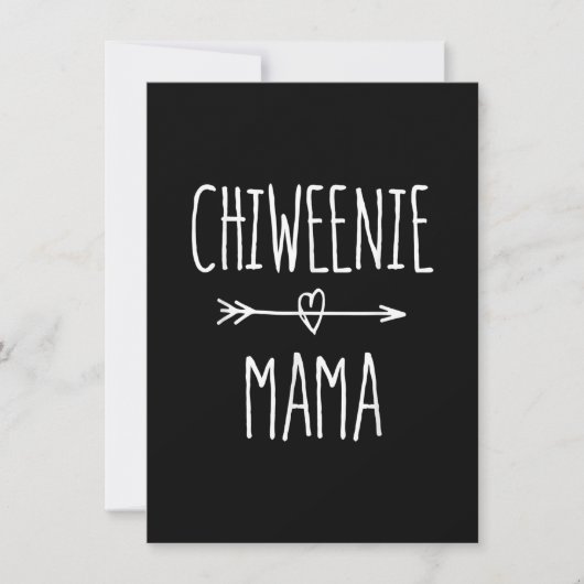 Chiweenie Mama chihuahua Mama-Geschenk Dankeskarte (Vorderseite)