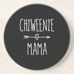 Chiweenie Mama chihuahua Mama-Geschenk Getränkeuntersetzer