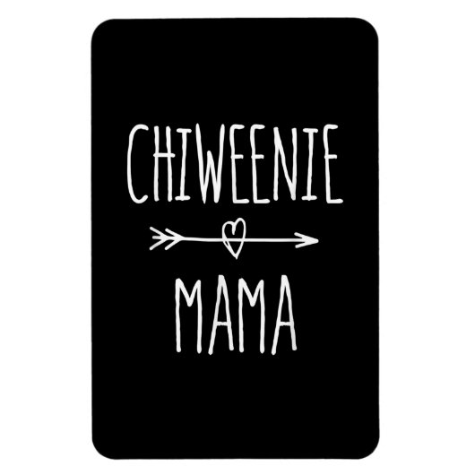 Chiweenie Mama chihuahua Mama-Geschenk Magnet (Vertikal)