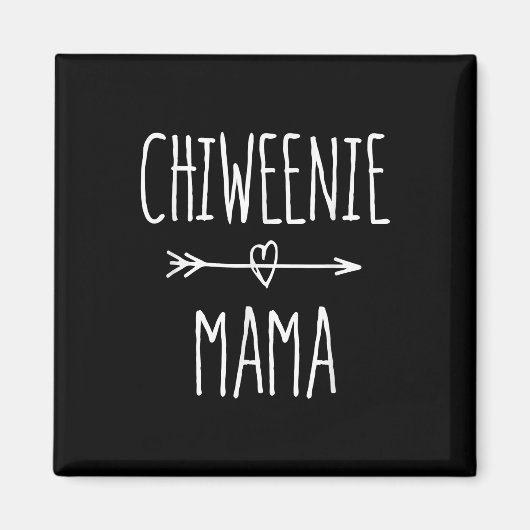Chiweenie Mama chihuahua Mama-Geschenk Magnet (Vorne)