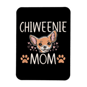 Chiweenie Mom chihuahua niedlicher Hundebesitzer L Magnet