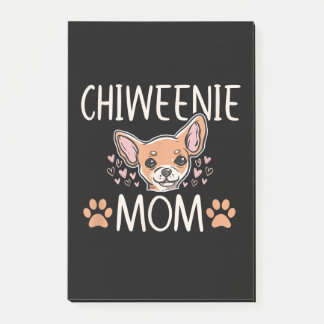 Chiweenie Mom chihuahua niedlicher Hundebesitzer L Post-it Klebezettel
