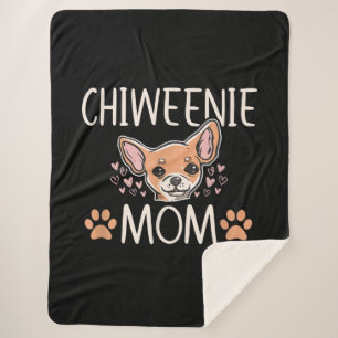 Chiweenie Mom chihuahua niedlicher Hundebesitzer L Sherpadecke