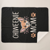 Chiweenie Mom chihuahua niedlicher Hundebesitzer L Sherpadecke (Vorderseite (Horizontal))